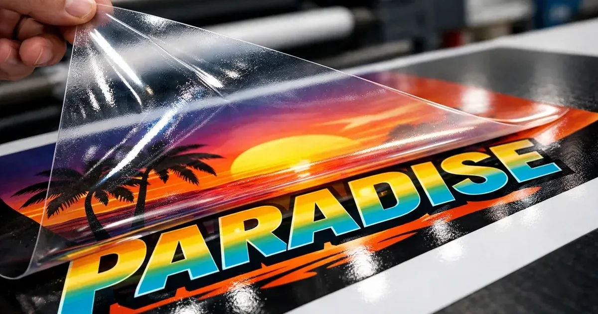 Guía de película de laminación para talleres de impresión de banners